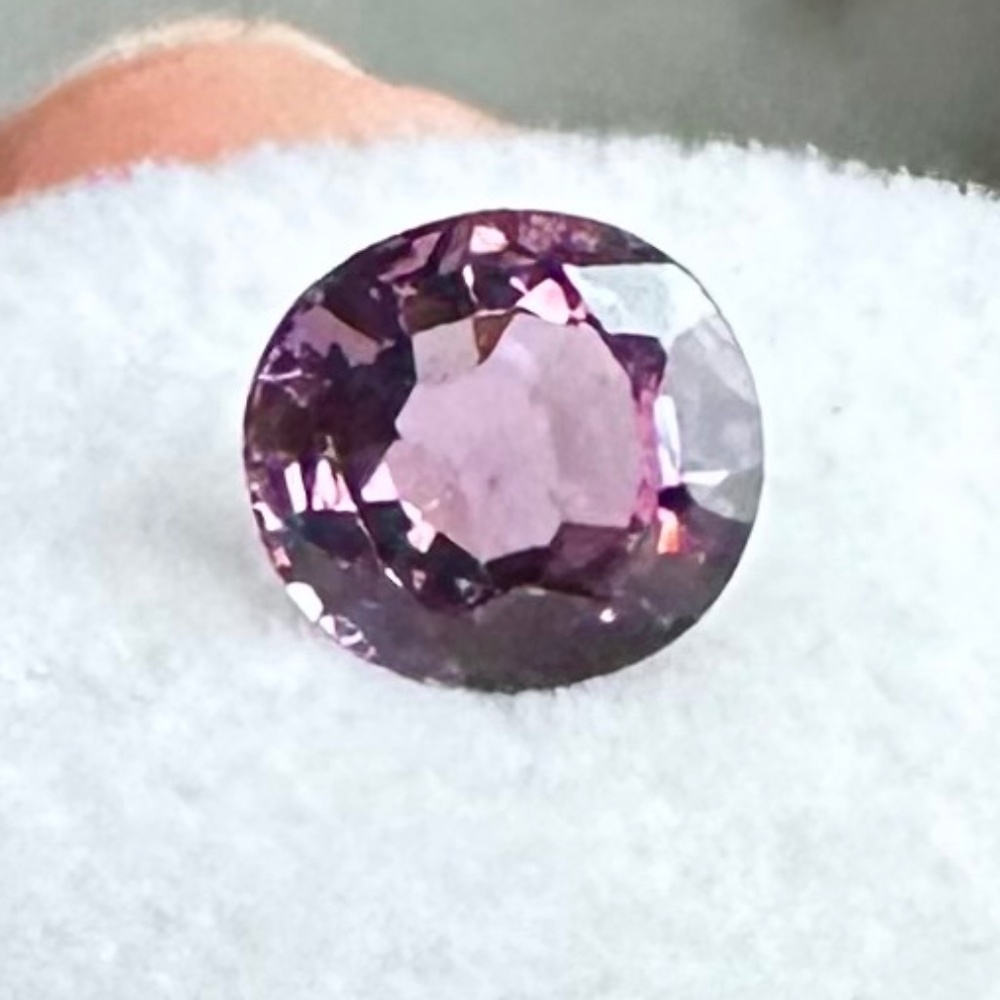 💜 RARE UNTREATED 1.29 ct Spinel ✨ Reddish Purple 6.8 x 6.3mm Cushion